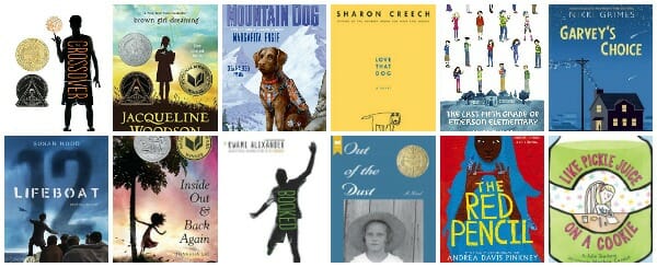 books written in verse prose poetry for elementary and middle school students