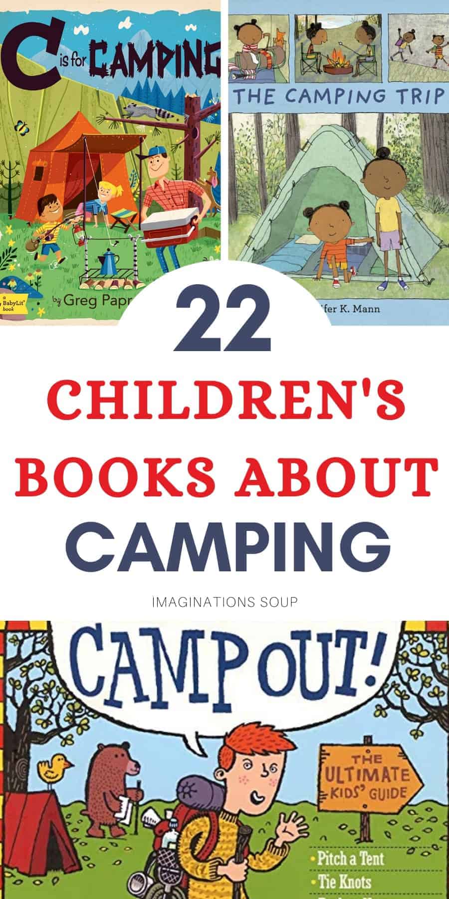 22 children's books about camping and hiking