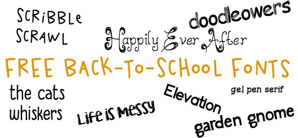 14 Free Back-to-School Fonts